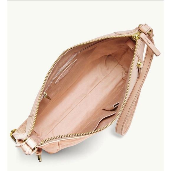 Fossil Tara Crossbody Dusty Rose Leather Handbag - Picture 4 of 11